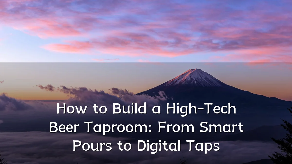 How to Build a High-Tech Beer Taproom: From Smart Pours to Digital Taps