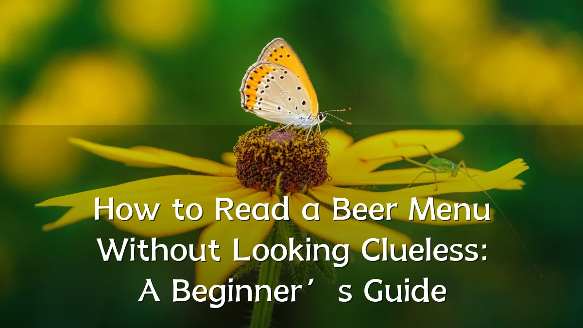 How to Read a Beer Menu Without Looking Clueless: A Beginner’s Guide