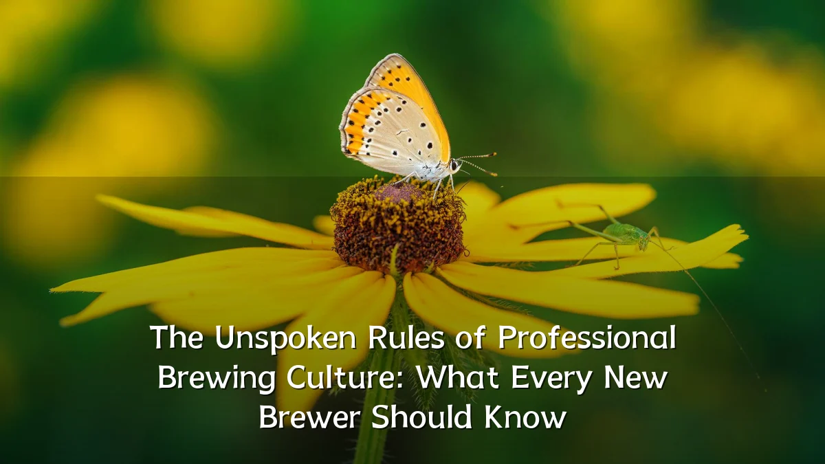 The Unspoken Rules of Professional Brewing Culture: What Every New Brewer Should Know
